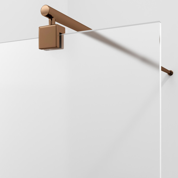 Душевое ограждение WasserKRAFT Rur 120x200 стекло матовое, профиль золото розовое (30W40RG-MG)