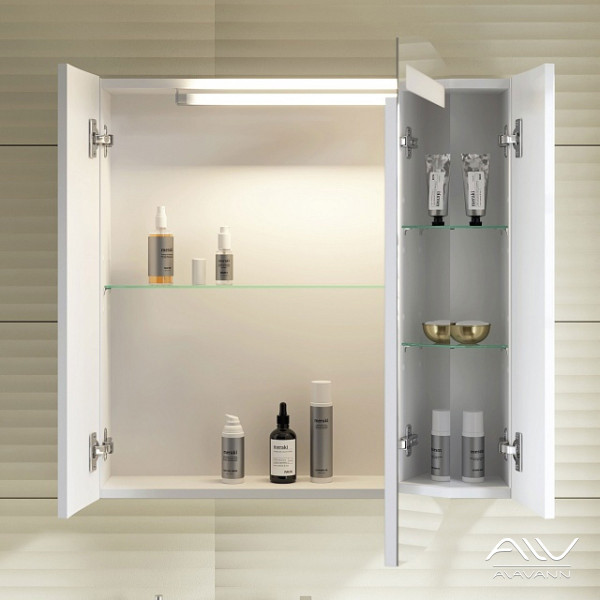 Шкаф зеркальный Alavann Silvia 70