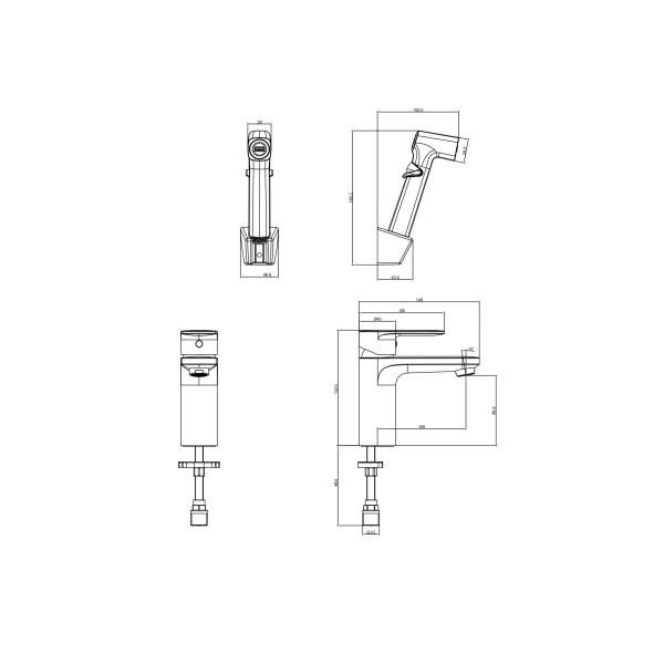 Смеситель для раковины Aquatek Ника черный матовый (AQ1812MB) Смеситель для раковины Aquatek Ника черный матовый (AQ1812MB)