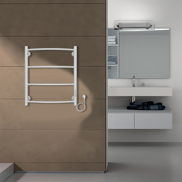 Полотенцесушитель электрический Azario Verona 500x600 белый Полотенцесушитель электрический Azario Verona 500x600 белый