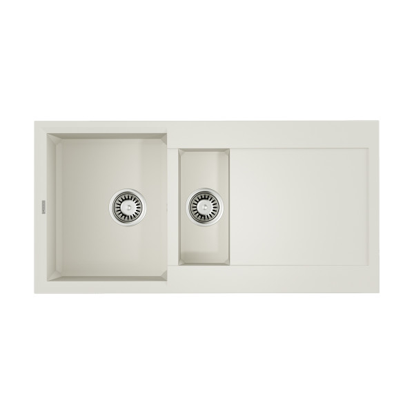 Мойка для кухни врезная Omoikiri Sakaime 100-2-WH Tetogranit/белый (4993895) Мойка для кухни врезная Omoikiri Sakaime 100-2-WH Tetogranit/белый (4993895)