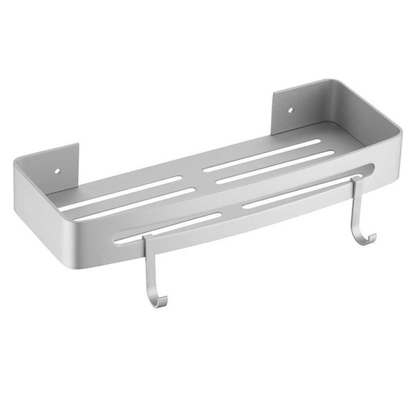 Полочка Fashun с крючками алюм металлик черный (A7336-17)