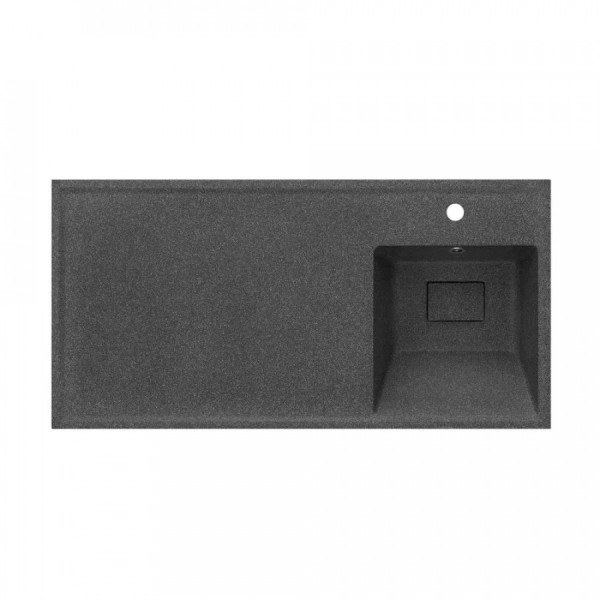 Раковина над стиральной машиной Aquaton Лайн 50x100x16 R графит (1.A720.7.3KL.F21.R)
