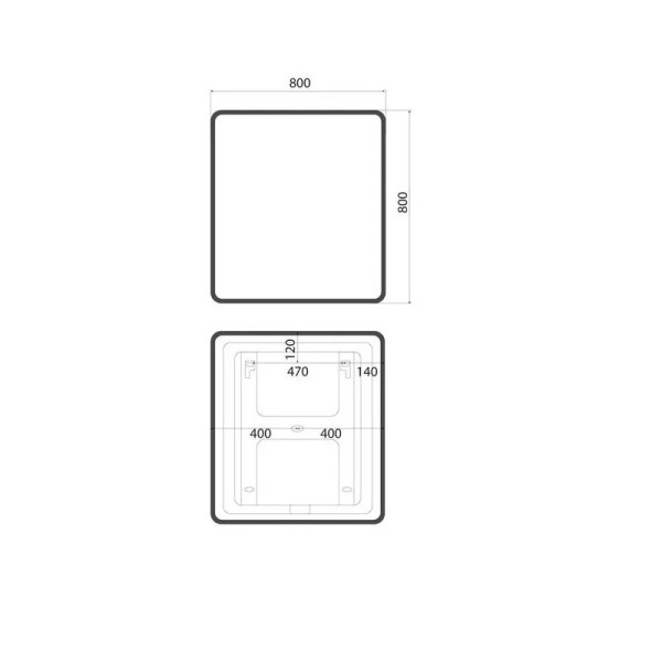 Зеркало Iddis Cloud 80x30x80 (CLX80T0i98)