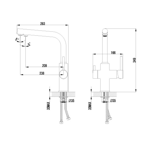 Смеситель для кухни Lemark Comfort (LM3060C) Смеситель для кухни Lemark Comfort (LM3060C)