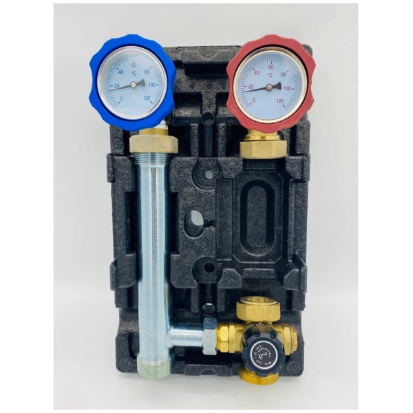 Насосная группа TIM 1" с трёхходовым термосмесительным клапаном, без насоса (NG-TK-0101) Насосная группа TIM 1" с трёхходовым термосмесительным клапаном, без насоса (NG-TK-0101)