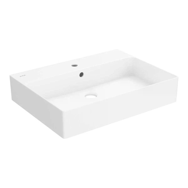 Раковина накладная Vitra M20 60,5x45 подвесная с отверстием под смеситель белая (8314B003-0001)