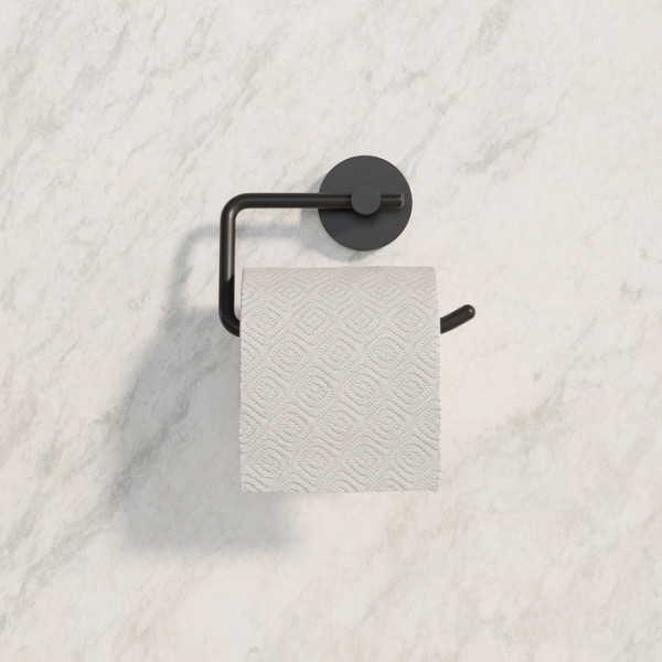 Держатель для туалетной бумаги без крышки черный матовый сплав металлов Sena Iddis (SENSB00i43)