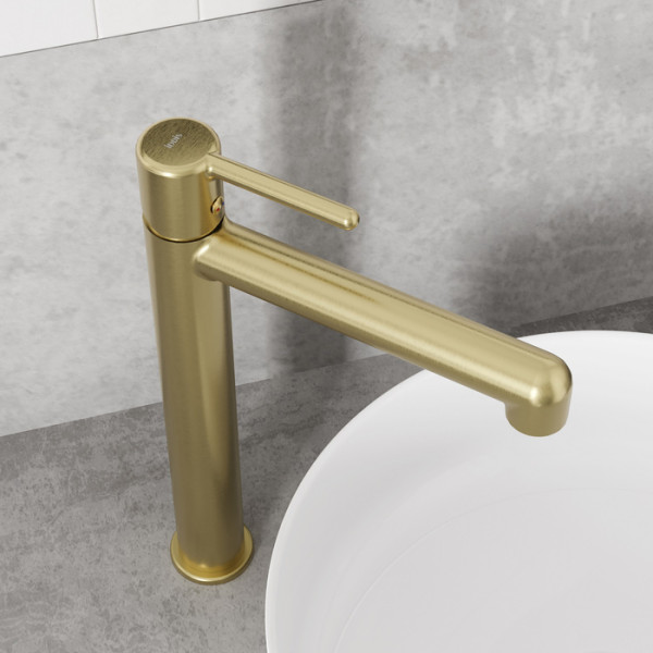 Смеситель для раковины Iddis Aiger золотой (AIGMG01i01)