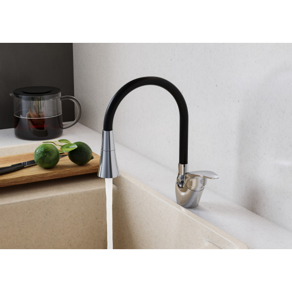 Смеситель для кухни Santek Мавис с гибким изливом хром (WH5A44011C001) Смеситель для кухни Santek Мавис с гибким изливом хром (WH5A44011C001)