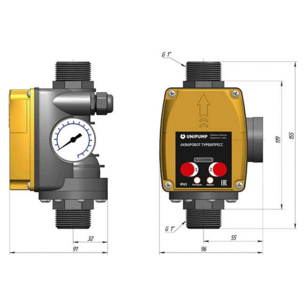 Блок управления насосом Unipump ТУРБИПРЕСС М2 (73463) Блок управления насосом Unipump ТУРБИПРЕСС М2 (73463)