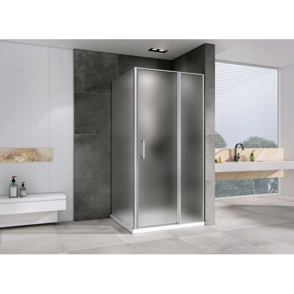 Душевой уголок Abber Sonnenstrand 85x100 стекло матовое, профиль профиль хром (AG04100MS-S85M)