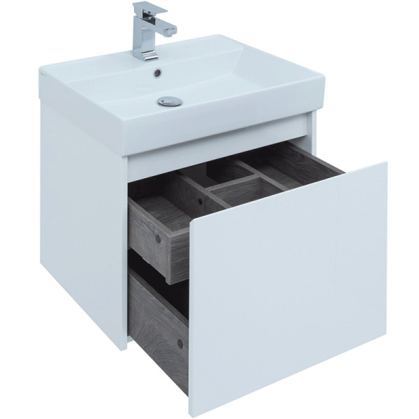 Тумба подвесная Aquanet Nova Lite 60 белый (1 ящик) (00242574)