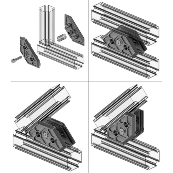 Угловой элемент 180/90/45 Rivo Fix (100002)
