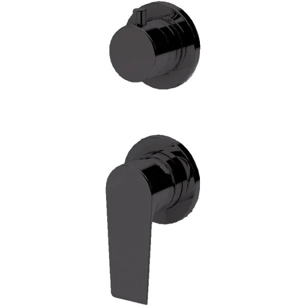 Смеситель для душа Cezares Nautic встраиваемый переключатель на 3 выхода, черный матовый (NAUTIC-VDIM3-M-NOP)