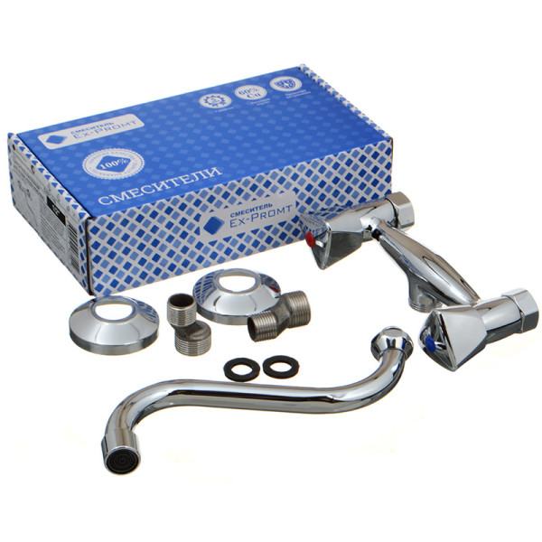 Смеситель для кухни Ex-promt Trio хром (Ex221.1-02) Смеситель для кухни Ex-promt Trio хром (Ex221.1-02)