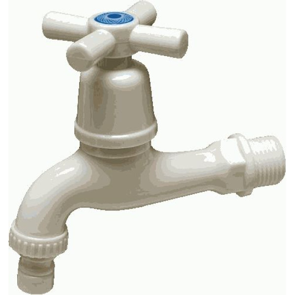 Кран водоразборный Melodia пластиковый белый (MSP20613)