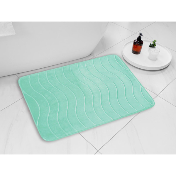Коврик для ванной Melodia DOLCE флисовый 50х80 мятный (MK404)