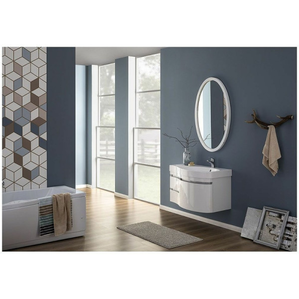 Зеркало с подсветкой Aquanet Сопрано 70x110 белый (00169607) Зеркало с подсветкой Aquanet Сопрано 70x110 белый (00169607)