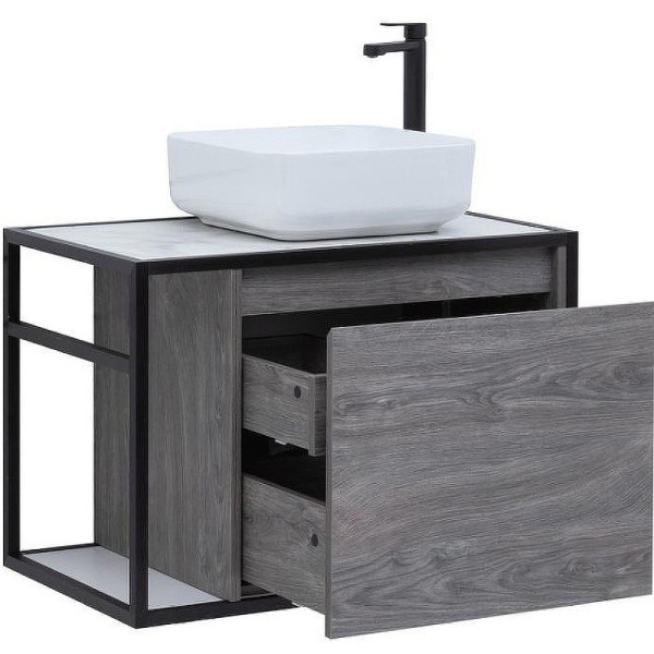 Тумба подвесная Aquanet Nova Lite Loft 75 R дуб рошелье (00261653)