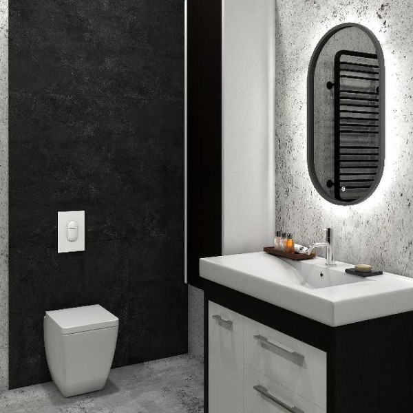 Зеркало Triton Prime Black Led 450х800 в МДФ раме (ЗЛП1099) Зеркало Triton Prime Black Led 450х800 в МДФ раме (ЗЛП1099)