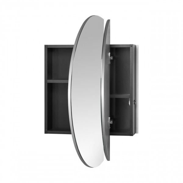 Шкаф зеркальный Roca Luna 800x140x800 антрацит (Z.RU93.0.773.7)