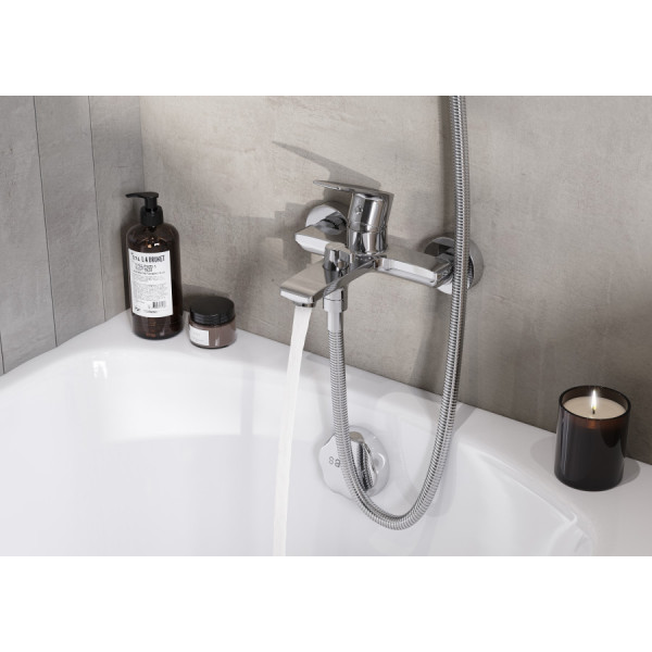 Смеситель для ванны и душа Santek Арма хром с душевым гарнитуром (WH5A1007C001)