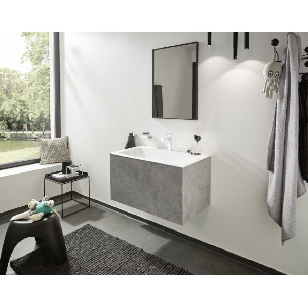 Смеситель для раковины Hansgrohe Finoris белый, с донным клапаном (76010700)