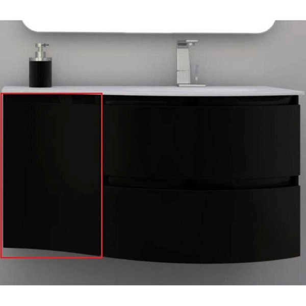 Пенал подвесной Cezares Vague 34x55 Nero opaco (55284) Пенал подвесной Cezares Vague 34x55 Nero opaco (55284)