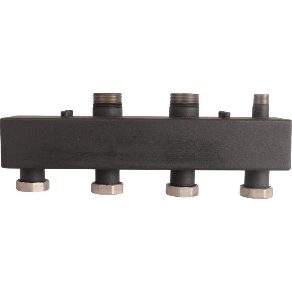 Коллектор распределительный Rommer 1 1/2" на 2 контура (сталь, до 85 кВт) (RDG-0017-004002) Коллектор распределительный Rommer 1 1/2" на 2 контура (сталь, до 85 кВт) (RDG-0017-004002)