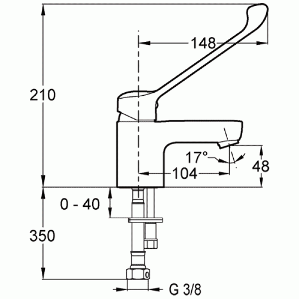 Смеситель для раковины Jacob Delafon July для людей с ограниченными возможностями здоровья (E16024-4-CP) Смеситель для раковины Jacob Delafon July для людей с ограниченными возможностями здоровья (E16024-4-CP)