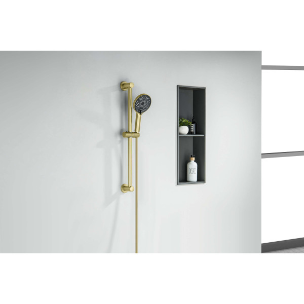 Душевой гарнитур Aquatek Лугано золото шлифованное (AQ2022BG)