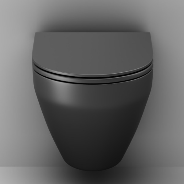 Унитаз подвесной AM.PM Spirit V2.0 FlashClean с сиденьем микролифт черный матовый (C701700MBSC) Унитаз подвесной AM.PM Spirit V2.0 FlashClean с сиденьем микролифт черный матовый (C701700MBSC)