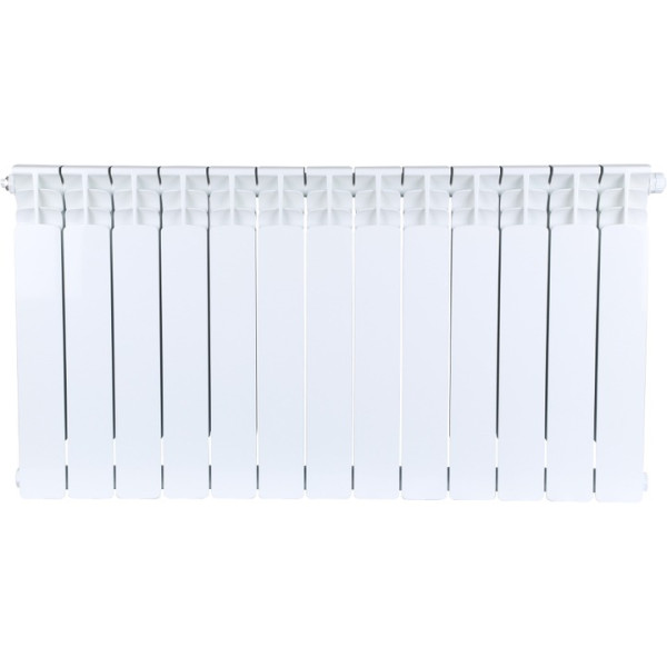 Радиатор биметаллический Stout Space 500 13 секций (нижнее правое подключение RAL9016) (SRB-0320-050013)