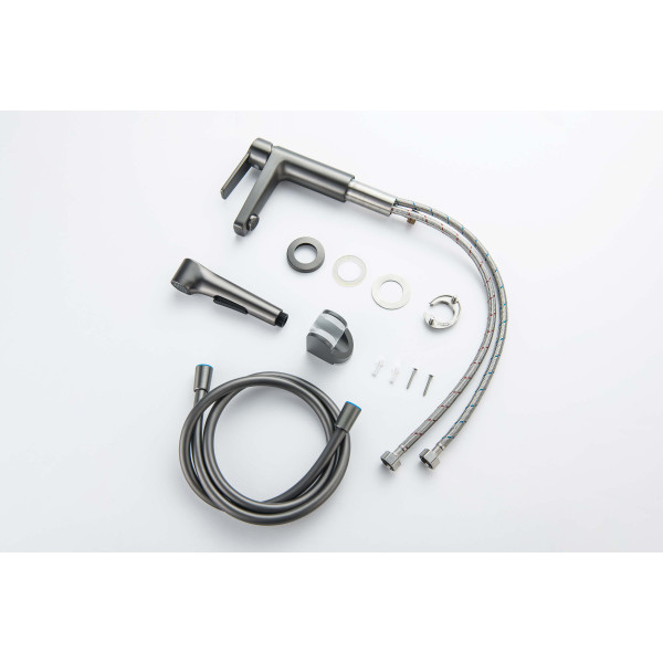 Смеситель для раковины Aquatek Лугано оружейная сталь (AQ1712BGM) Смеситель для раковины Aquatek Лугано оружейная сталь (AQ1712BGM)