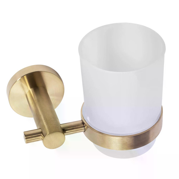 Стакан настенный Rea 322233 Gold mat золото матовое (REA-77087)