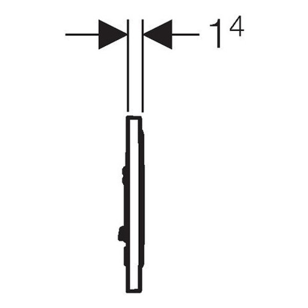 Клавиша смывная Geberit Sigma10 черный матовый лак (115.758.14.5) Клавиша смывная Geberit Sigma10 черный матовый лак (115.758.14.5)