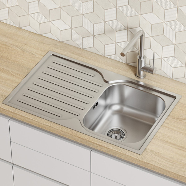 Мойка для кухни врезная Iddis Strit S 78x48 нержавеющая сталь шелк (STR78SDi77)