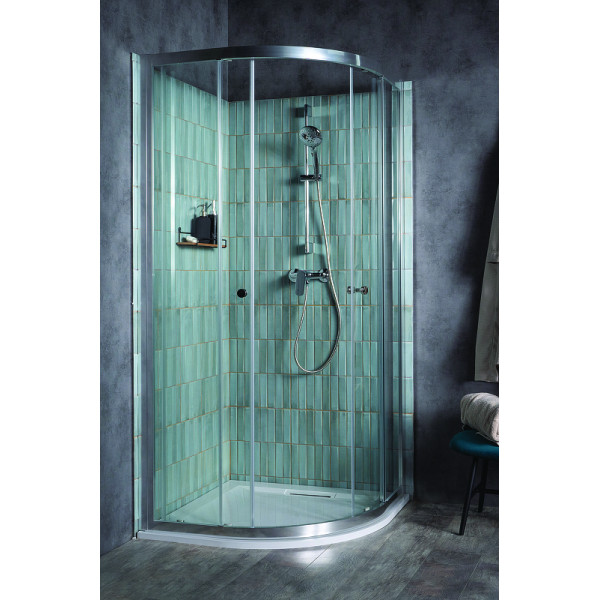 Душевой уголок Jacob Delafon Serenity 90x190 стекло прозрачное, профиль хром (E14R90-GA)