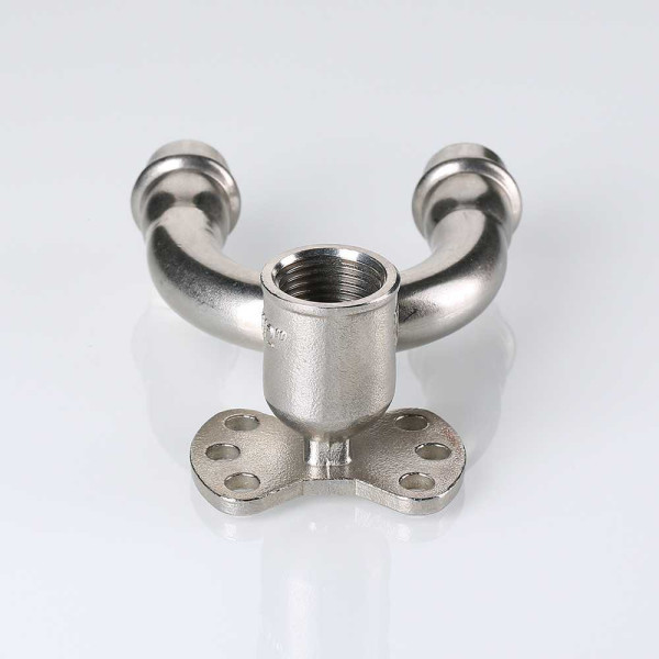 Водорозетка 15*1/2"В проходная Valtec (нерж.ст., пресс) (VTi.954.DI.150415)