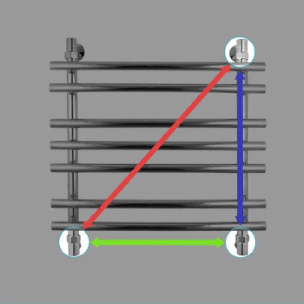 Полотенцесушитель водяной Energy IDEAL 600x500 Полотенцесушитель водяной Energy IDEAL 600x500