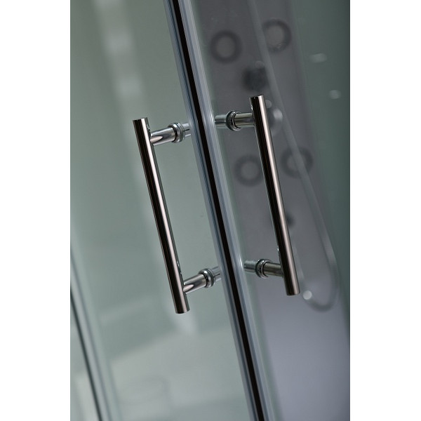 Кабина гидромассажная BandHours Cristal R 120х80 стекло прозрачное, профиль хром Кабина гидромассажная BandHours Cristal R 120х80 стекло прозрачное, профиль хром