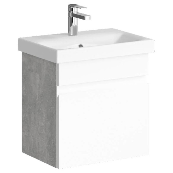 Тумба подвесная Aqwella Smart 500x350x510 бетон светлый (SRT0105BS)