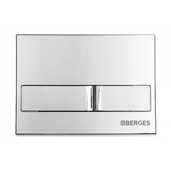 Комплект инсталляция с унитазом Berges Novum525 c с кнопкой L3 хром глянец, унитаз EGO XL Rimless, сиденье Toma Slim SO (043203)