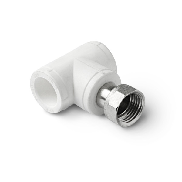 Тройник с накидной гайкой и латунной вставкой PP-R 20*1/2"В "Pro Aqua" (латунь, белый) (PA29108) Тройник с накидной гайкой и латунной вставкой PP-R 20*1/2"В "Pro Aqua" (латунь, белый) (PA29108)