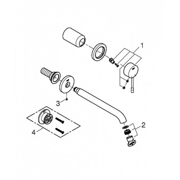 Смеситель для раковины Grohe Essence+ (19967001)