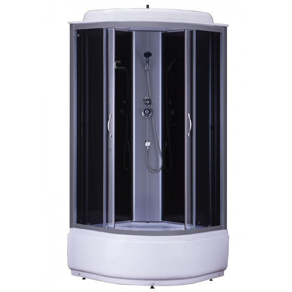Душевая кабина Loranto Sunway 80x80 стекло тонированное, профиль хром (CS-6680G 80*80*215)