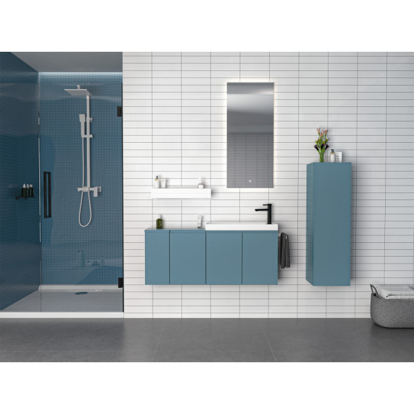 Тумба подвесная Orka Ferla 600x220x500 с раковиной синий матовый (5004323) Тумба подвесная Orka Ferla 600x220x500 с раковиной синий матовый (5004323)