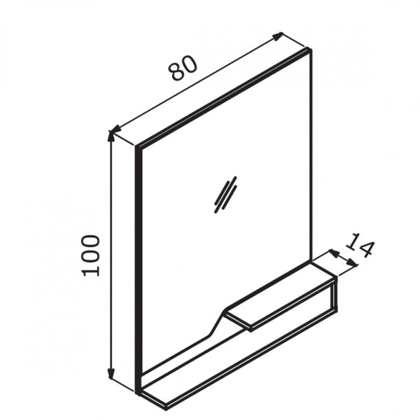 Зеркало с подсветкой Orka Galia 800x1000x140 (3000862) Зеркало с подсветкой Orka Galia 800x1000x140 (3000862)