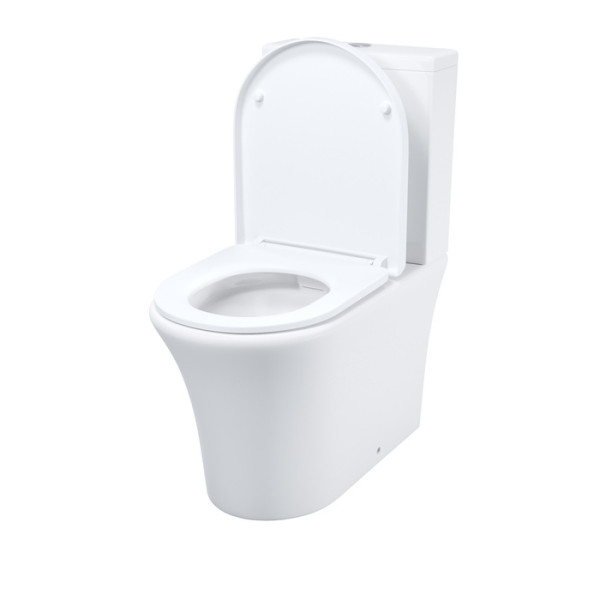 Унитаз-компакт Iddis Stone безободковый с сиденьем soft-close белый (STNRDSEi24)